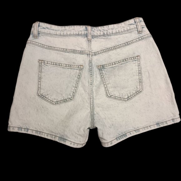 Acid Wash Denim Shorts - Picture 3 of 5